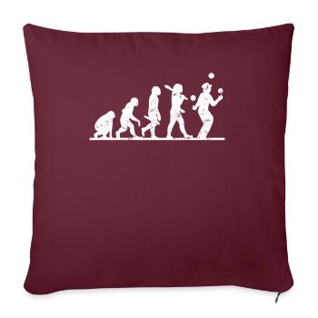 Jongler avec le jongleur - Housse de coussin décorative 45 x 45 cm - bordeaux - Devant