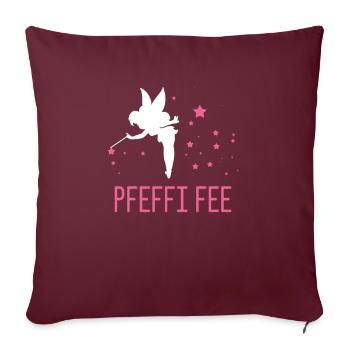 pfeffi Fee - Sofakissenbezug 45 x 45 cm - Burgunderrot - Vorne