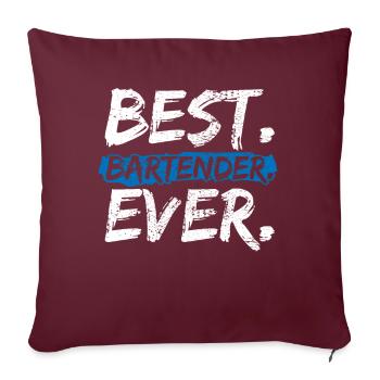 Barman - Housse de coussin décorative 45 x 45 cm - bordeaux - Devant