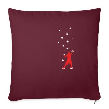 Grimpeur de bloc - Housse de coussin décorative 45 x 45 cm - bordeaux - Devant