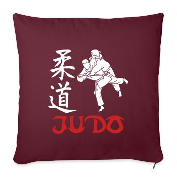 Judo Arts Martiaux - Housse de coussin décorative 45 x 45 cm - bordeaux - Devant