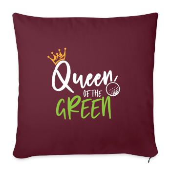 Golf Golfer Golfplatz Golfspieler Queen Geschenk - Sofakissenbezug 45 x 45 cm - Burgunderrot - Vorne