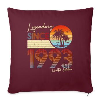 Légendaire Depuis 1993 Édition Limitée - Housse de coussin décorative 45 x 45 cm - bordeaux - Devant