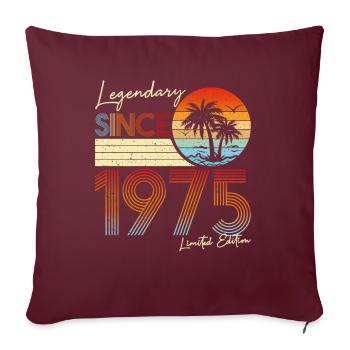 Légendaire Depuis 1975 Édition Limitée - Housse de coussin décorative 45 x 45 cm - bordeaux - Devant