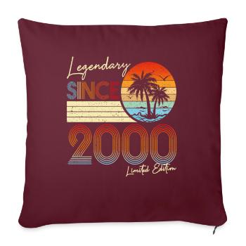 Légendaire Depuis 2000 Édition Limitée - Housse de coussin décorative 45 x 45 cm - bordeaux - Devant