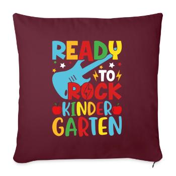 Prêt À Faire Bouger L'école Maternelle - Housse de coussin décorative 45 x 45 cm - bordeaux - Devant