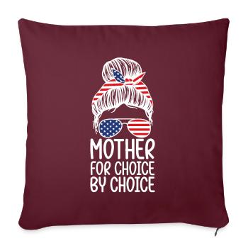 Mère Pour Le Choix Par Le Choix - Housse de coussin décorative 45 x 45 cm - bordeaux - Devant