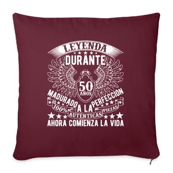 Cadeau Pour Le 50e Anniversaire - Housse de coussin décorative 45 x 45 cm - bordeaux - Devant