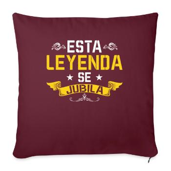Cette Légende Prend Sa Retraite - Housse de coussin décorative 45 x 45 cm - bordeaux - Devant