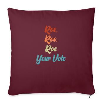 Roe deine Stimme - Sofakissenbezug 45 x 45 cm - Burgunderrot - Vorne