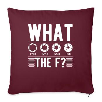 Photographe Photographie Appareil Photo Objectif - Housse de coussin décorative 45 x 45 cm - bordeaux - Devant