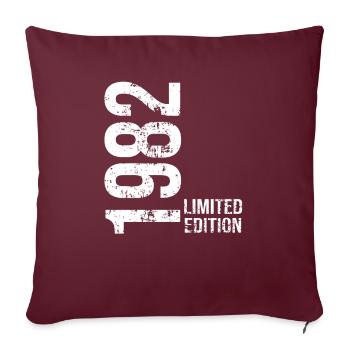 Edition Limitée De 1982 - Housse de coussin décorative 45 x 45 cm - bordeaux - Devant