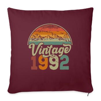 Jahrgang 1992 - Sofakissenbezug 45 x 45 cm - Burgunderrot - Vorne