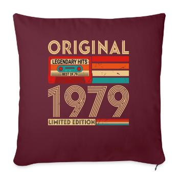 Succès Légendaires Originaux Le Meilleur De 1979 - Housse de coussin décorative 45 x 45 cm - bordeaux - Devant