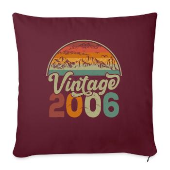 Vintage 2006 - Housse de coussin décorative 45 x 45 cm - bordeaux - Devant