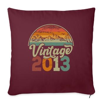 Vintage 2013 - Housse de coussin décorative 45 x 45 cm - bordeaux - Devant