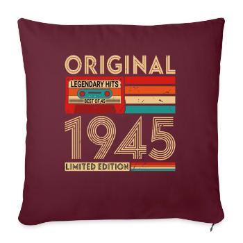 Original legendäre Hits Das Beste von 1945 - Sofakissenbezug 45 x 45 cm - Burgunderrot - Vorne