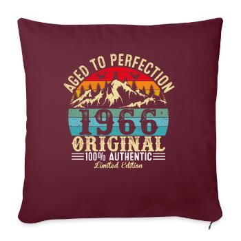 Vieilli À La Perfection 1966 Original - Housse de coussin décorative 45 x 45 cm - bordeaux - Devant