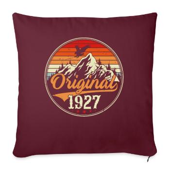 Original 1927 - Housse de coussin décorative 45 x 45 cm - bordeaux - Devant