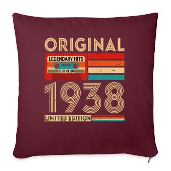 Original legendäre Hits Best of 1938 - Sofakissenbezug 45 x 45 cm - Burgunderrot - Vorne