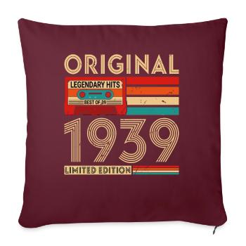 Original legendäre Hits Das Beste von 1939 - Sofakissenbezug 45 x 45 cm - Burgunderrot - Vorne