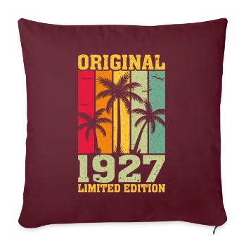 Édition Originale Limitée De 1927 - Housse de coussin décorative 45 x 45 cm - bordeaux - Devant