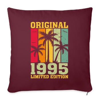 Édition Originale Limitée De 1995 - Housse de coussin décorative 45 x 45 cm - bordeaux - Devant