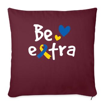 Seien Sie extra - Sofakissenbezug 45 x 45 cm - Burgunderrot - Vorne