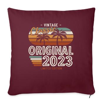 Génial depuis 2023 Anniversaire 2023 Millésime 2023 - Housse de coussin décorative 45 x 45 cm - bordeaux - Devant