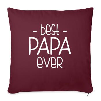 Meilleur père de tous les temps - Housse de coussin décorative 45 x 45 cm - bordeaux - Devant