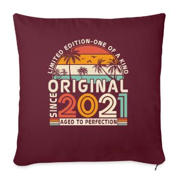 Legendäre 2021er Geschenke - Sofakissenbezug 45 x 45 cm - Burgunderrot - Vorne