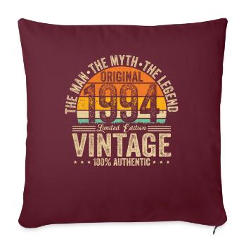 Cult Classic, Millésime 1994 - Housse de coussin décorative 45 x 45 cm - bordeaux - Devant