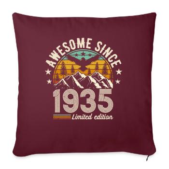 1935 - Une année légendaire - Housse de coussin décorative 45 x 45 cm - bordeaux - Devant