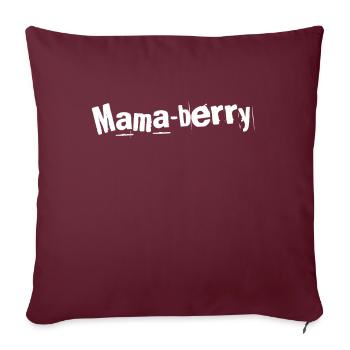 Délice de Maman - Housse de coussin décorative 45 x 45 cm - bordeaux - Devant