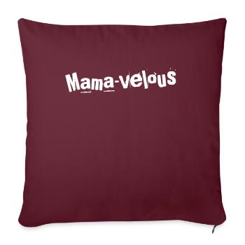 Mamavelous Maman Magnifique - Housse de coussin décorative 45 x 45 cm - bordeaux - Devant