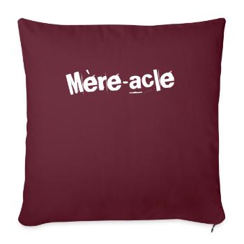 Mère-acle Élégance (Miracle Elegance) - Housse de coussin décorative 45 x 45 cm - bordeaux - Devant