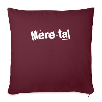 Mère-tal Elegance - Housse de coussin décorative 45 x 45 cm - bordeaux - Devant