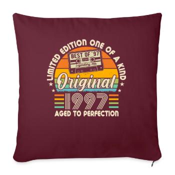 Légendes de 1997 - Housse de coussin décorative 45 x 45 cm - bordeaux - Devant