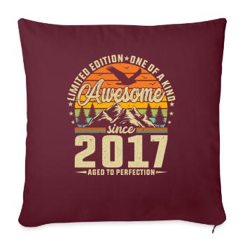 Créations en 2017 - Housse de coussin décorative 45 x 45 cm - bordeaux - Devant