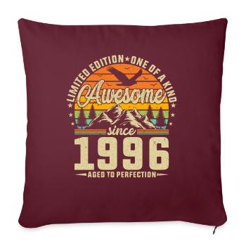 Vintage 1996 - Born Legends Birthday - Sofakissenbezug 45 x 45 cm - Burgunderrot - Vorne