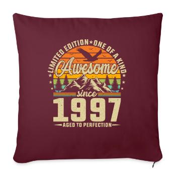 Millésime 1997 Légendes - Housse de coussin décorative 45 x 45 cm - bordeaux - Devant