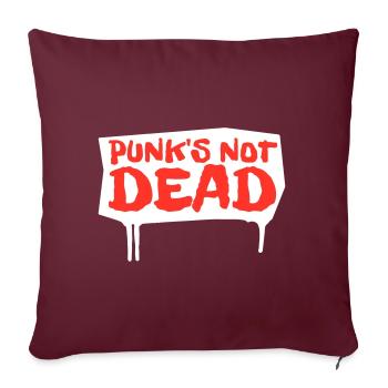 Les punks ne sont pas morts | édition rouge - Housse de coussin décorative 45 x 45 cm - bordeaux - Devant