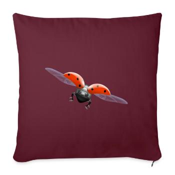 coccinelle coccinelle - Housse de coussin décorative 45 x 45 cm - bordeaux - Devant