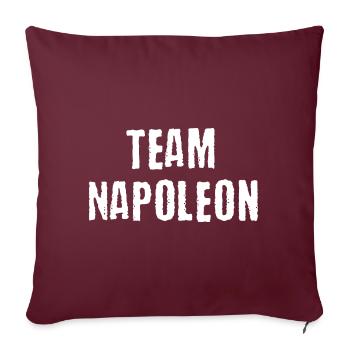 Idée cadeau histoire Napoléon Team Bonaparte - Housse de coussin décorative 45 x 45 cm - bordeaux - Devant