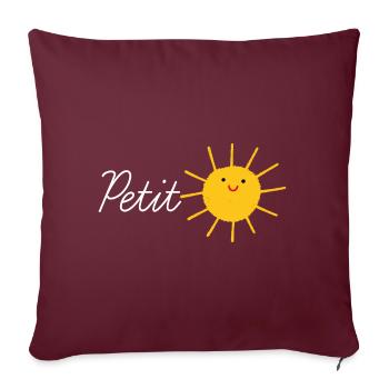 Notre petit rayon de soleil notre favori - Housse de coussin décorative 45 x 45 cm - bordeaux - Devant
