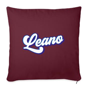 Leano | Farben änderbar - Sofakissenbezug 45 x 45 cm - Burgunderrot - Vorne