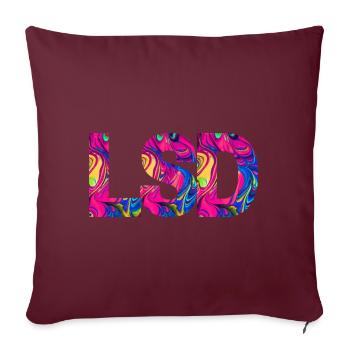 LSD 25 Sunshine Acid - Housse de coussin décorative 45 x 45 cm - bordeaux - Devant