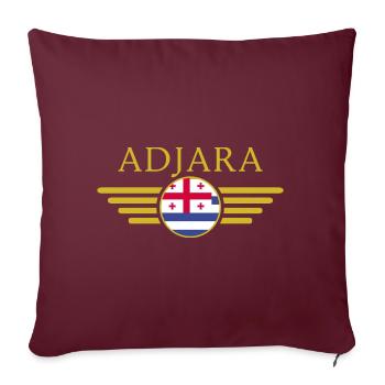 J’aime l’Adjara, T-shirt design de style élégance - Housse de coussin décorative 45 x 45 cm - bordeaux - Devant