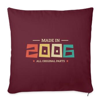 Légendaire Depuis 2006 Original 2006 - Housse de coussin décorative 45 x 45 cm - bordeaux - Devant