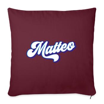 Matteo | Couleurs changeantes - Housse de coussin décorative 45 x 45 cm - bordeaux - Devant